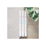 Set of 3 Chakra Balancing Taper Dinner Candles