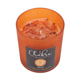 Sacral Chakra Orange Crystal Chip Candle