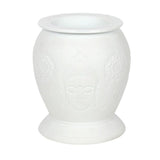 White Ceramic Buddha Electric Oil Burner