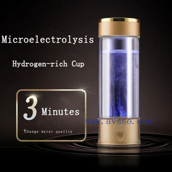 Hydrogen Water~Hydrogen Water Generator Alkaline Maker Rechargeable Portable Water Ionizer Bottle Super Antioxidan Hydrogen-Rich Water Cup