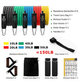 Energy Fitness~16Pcs Resistance Bands Set Expander Yoga Exercise Fitness Rubber Tubes Band Stretch Training Home Gyms Workout Elastic Pull Rope