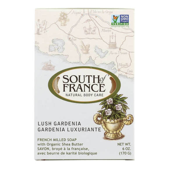 South Of France Bar Soap - Lush Gardenia - 6 oz - 1 each