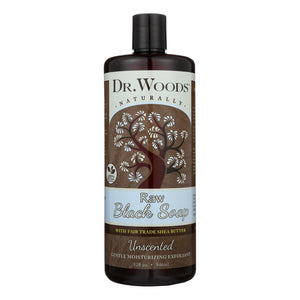 Dr. Woods Naturals Black Soap - Shea Vision - Unscented - 32 oz