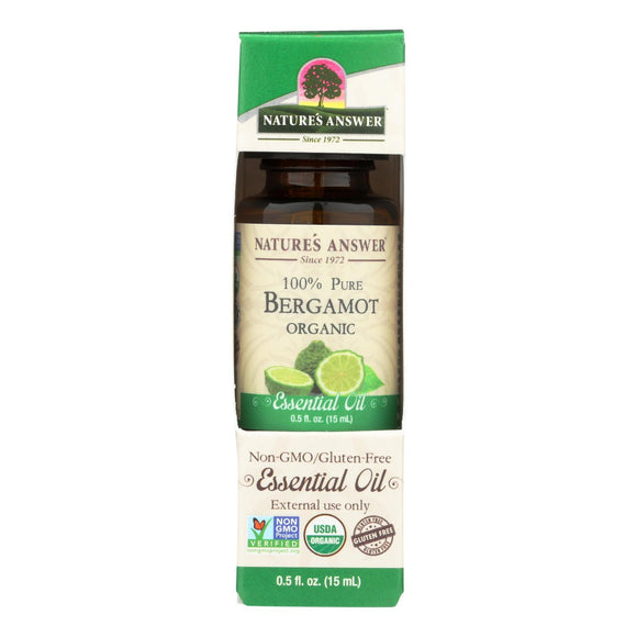 Nature's Answer - Organic Essential Oil - Bergamot - 0.5 oz.