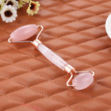 1PC Rose Quartz Face Massage Roller Double Head Slimming Face Massager Lifting Tool Face Anti Wrinkle Removal Massage Roller - Avsso