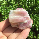 Crystal Healing~1Pcs Natural Pink Tourmaline Crystal Mineral Association Rough Stone Specimen Crystal Rock Stones Rare Original