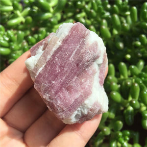 Crystal Healing~1Pcs Natural Pink Tourmaline Crystal Mineral Association Rough Stone Specimen Crystal Rock Stones Rare Original