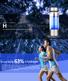 Hydrogen Water~Hydrogen Water Generator Alkaline Maker Rechargeable Portable for pure H2 hydrogen-rich water bottle 420ML