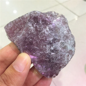 Crystal Healing~1pcs Natural multicolor Ziyun mother Purple crystal original stone specimens