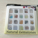 Crystal Healing~20pcs Natural Crystal Gemstone Polished Healing Chakra Stone Collection Popular Stones Decoration Crafts