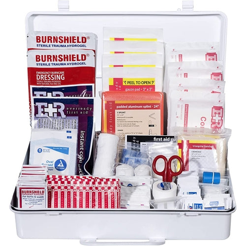 First Aid Kit  50 Person Plastic Case