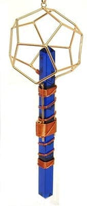 Monastic Healing~Crystal Healing Tool - 7" Christ Principle Vajra Etheric Weaver Blue Crystal and Copper Wire