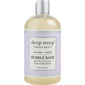 DEEP STEEP by Deep Steep (UNISEX) - LAVENDER VANILLA BUBBLE BATH 17 OZ