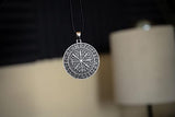 Norse Viking Compass Vegvisir Necklace