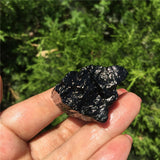 Crystal Healing~3pcs Natural Black Tourmaline Crystal Gemstone Collectibles Rough Rock Mineral Specimen Healing Stone Home Decor