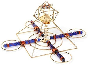 Crystal Healing Tool ~Healing Quartz Crystals Meditation Pyramid - Buddha Maitreya the Christ Solar Cross