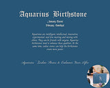 Aquarius Crystal Gift-Zodiac Sign Stones to Complement The Birthstone-Natural Healing Crystals with Horoscope Box Set