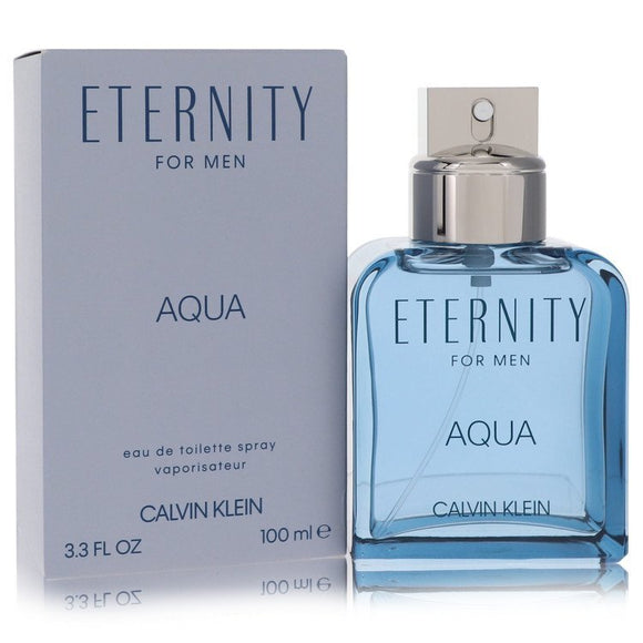 Eternity Aqua by Calvin Klein Eau De Toilette Spray 3.4 oz (Men)