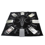 Altar Cloth~5 Types 49x49cm Tarot Tablecloth Triple Moon Pentagram Pagan Altar Tarot Cloth Velvet Black