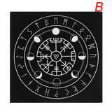 Altar Cloth~5 Types 49x49cm Tarot Tablecloth Triple Moon Pentagram Pagan Altar Tarot Cloth Velvet Black