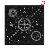 Altar Cloth~5 Types 49x49cm Tarot Tablecloth Triple Moon Pentagram Pagan Altar Tarot Cloth Velvet Black