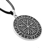 Norse Viking Compass Vegvisir Necklace