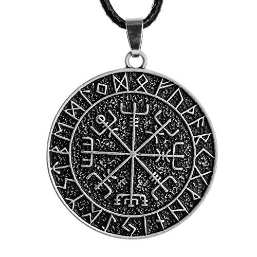 Norse Viking Compass Vegvisir Necklace