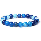 Natural Healing Energy Polished 8 mm Bracelet （FD4114、FD4115、FD4116、FD4117）