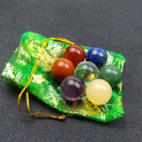 7 Chakras Natural Crystal Mini Spheres and Rough stones Chakela Giftbox Healing Energy Gemstones meditation Ornaments