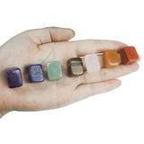 7PCS/Box Seven Chakras Reiki Natural Crystal tumble stones Energy Healing set meditation Gemstone Ornaments