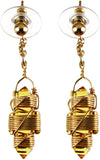 Buddha Maitreya the Christ Etheric Weaver® Earrings in 12k Gold-Fill Wire - Quartz Crystal Vibrational Healing Tools