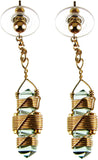 Buddha Maitreya the Christ Etheric Weaver® Earrings in 12k Gold-Fill Wire - Quartz Crystal Vibrational Healing Tools