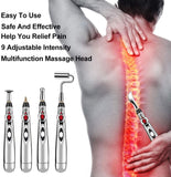 5 in 1 Electronic Acupuncture Pen with 5 Pain Relief Therapy Massage Head, Meridian Energy Massage Pen Tools