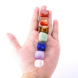 Seven Chakra Stone 7 Colors Set Yoga Chakra Irregular Reiki Healing Crystals Stone Polished Individual Stones Comfortable