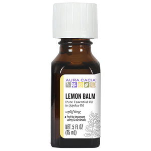 Aura Cacia Essential Lemon Balm In Jojoba Oil (1x.5 Oz)