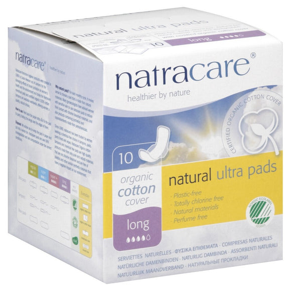 Natracare Ultra Long Pads With Wings (1x10 CT)