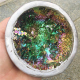 Crystal Healing~Beautiful  Mineral Specimen Bismuth Bowl Crystal Iridescent Minerals Rocks Home furnishing articles 1pcs