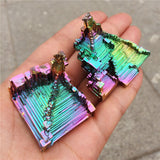 Crystal Healing~Beautiful  Mineral Specimen Bismuth Crystal Iridescent Minerals Rocks 1pcs