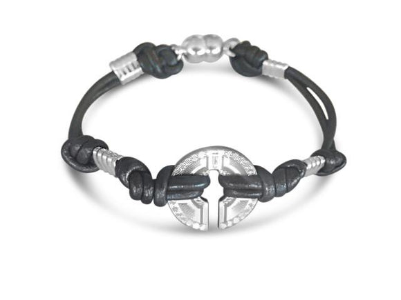 HighChi Leather Bracelet - Feel Focused, Grounded, Protected