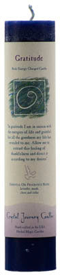 Gratitude Reiki Charged pillar candle