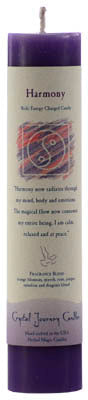 Harmony Reiki Charged pillar candle