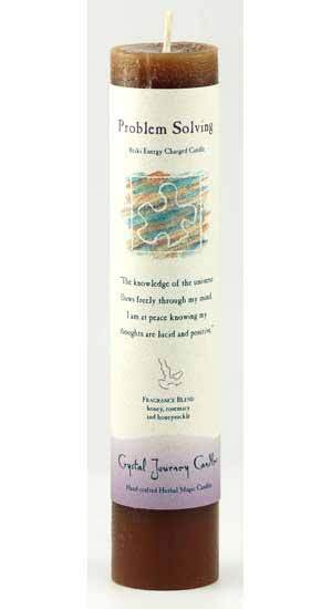 Problem Solving Reiki Charged Pillar Candle