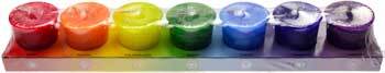 7 Pack Chakra votive candle