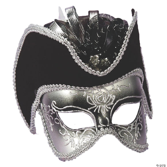 Silver venetian mask