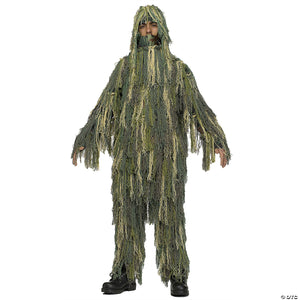 Boy's jungle camo suit costume-md