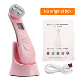 Health Energy~Facial Mesotherapy Electroporation RF Radio Frequency LED Photon Face Lifting Tighten Wrinkle Removal Skin Care Face Massager