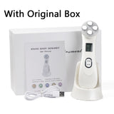 Health Energy~Facial Mesotherapy Electroporation RF Radio Frequency LED Photon Face Lifting Tighten Wrinkle Removal Skin Care Face Massager