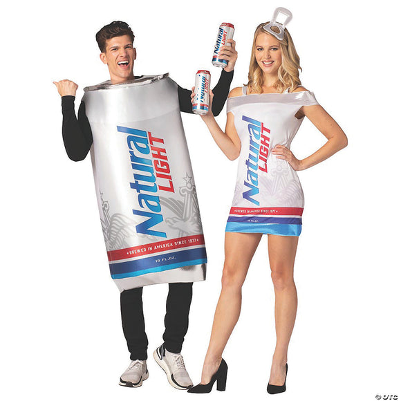 Natural light beer couple costume