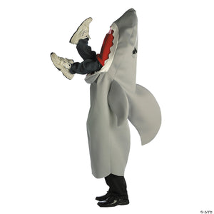 Adult man eating shark costume