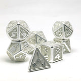 Gem Dice~Glowing skull Metal D&D Dice, 7 PCs DND Dice, Polyhedral Dice Set, for Role Playing Game MTG Pathfinder